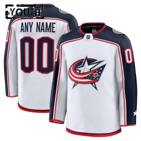 Columbus Blue Jackets Dresy Personalizované Fanatics Premium 2024-25 Bílý Venkovní - Dětské